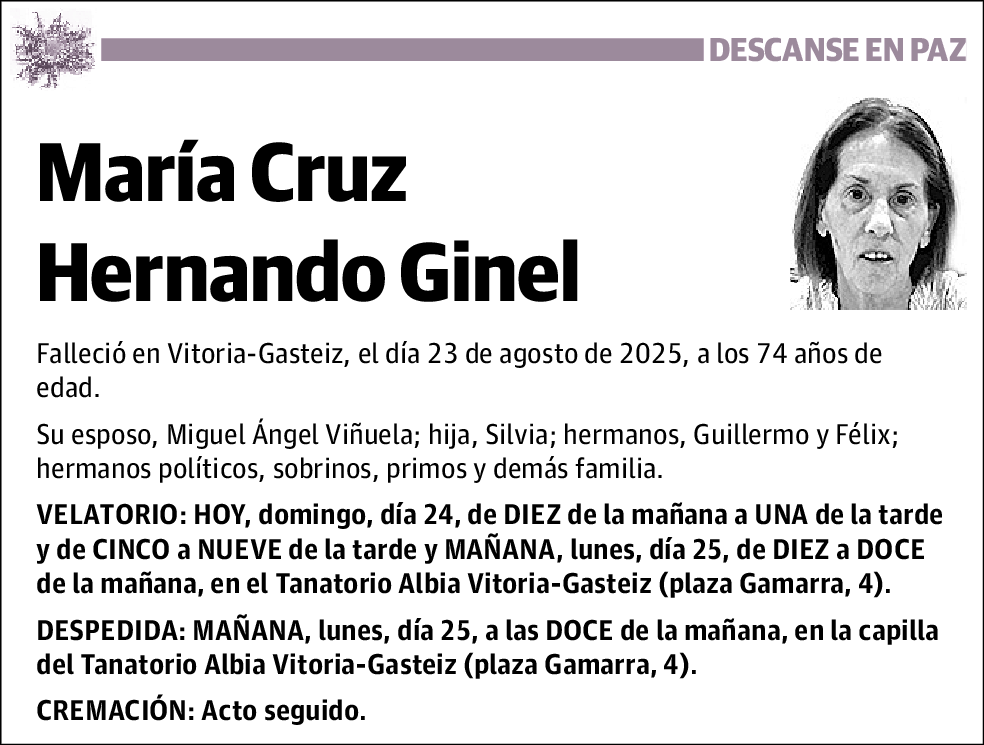 María Cruz Hernando Ginel