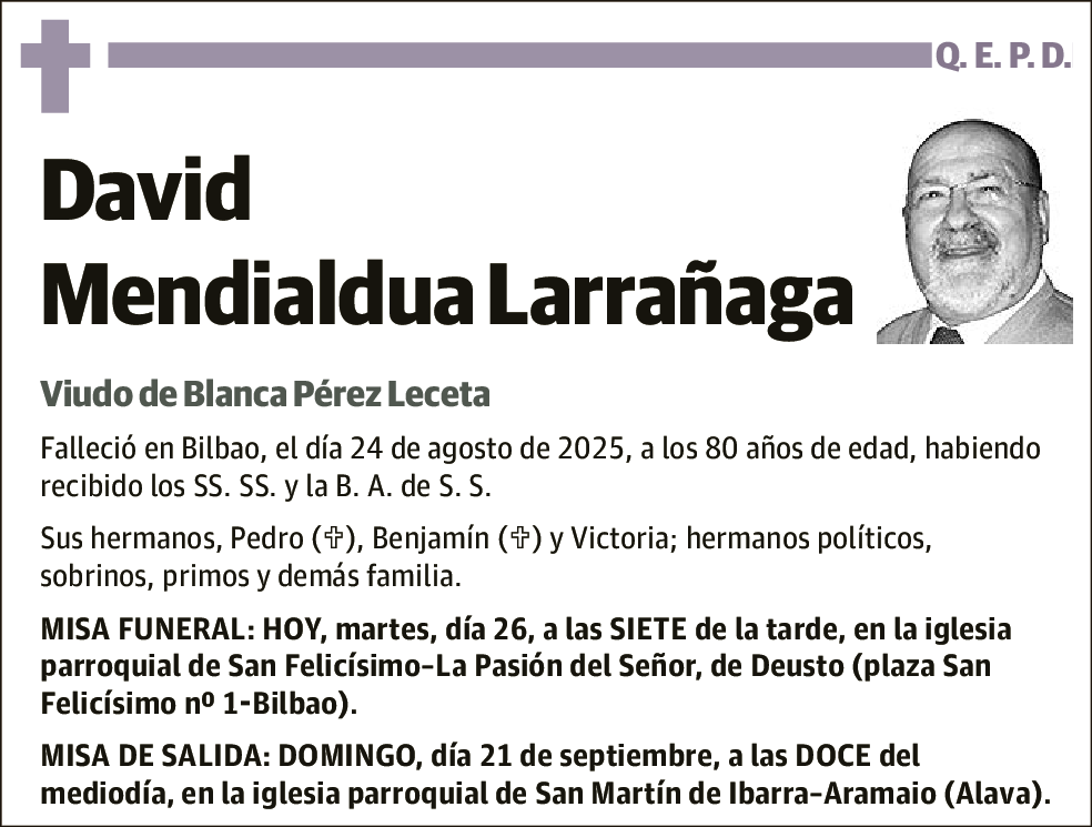 David Mendialdua Larrañaga
