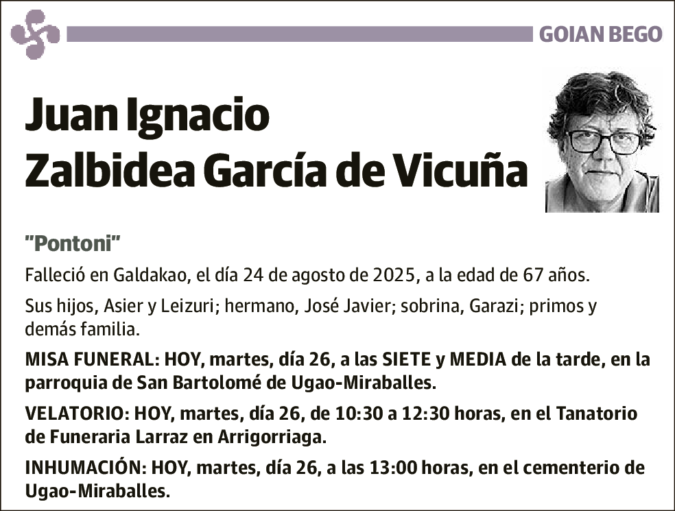 Juan Ignacio Zalbidea García de Vicuña