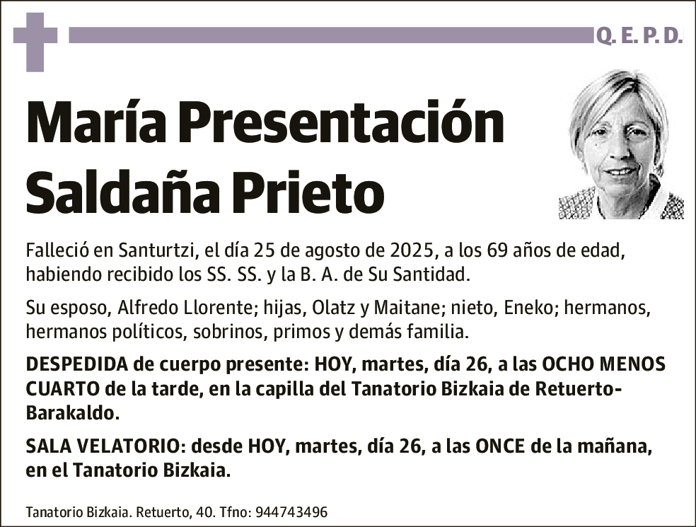 María Presentación Saldaña Prieto