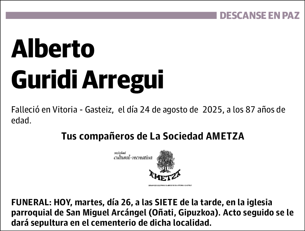 Alberto Guridi Arregui