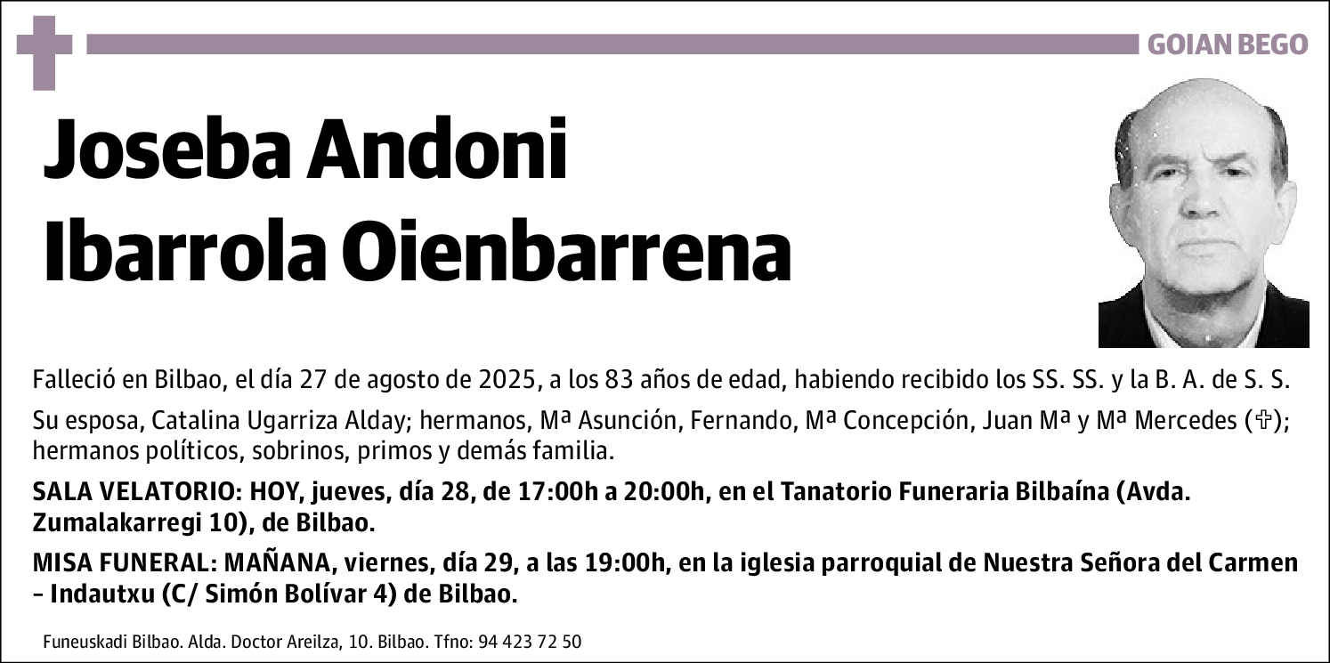Joseba Andoni Ibarrola Oienbarrena