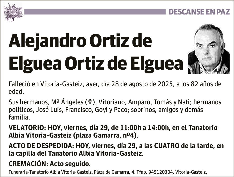 Alejandro Ortiz de Elguea Ortiz de Elguea