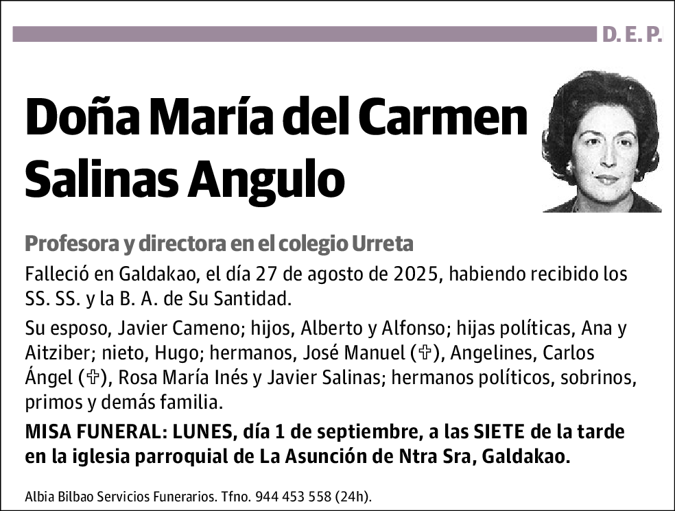 María del Carmen Salinas Angulo