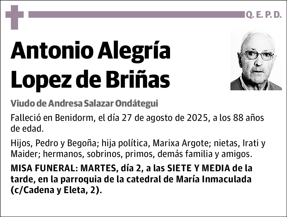 Antonio Alegria Lopez de Briñas