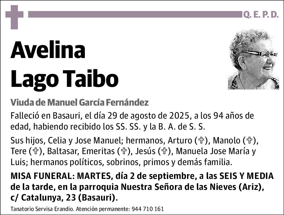 Avelina Lago Taibo