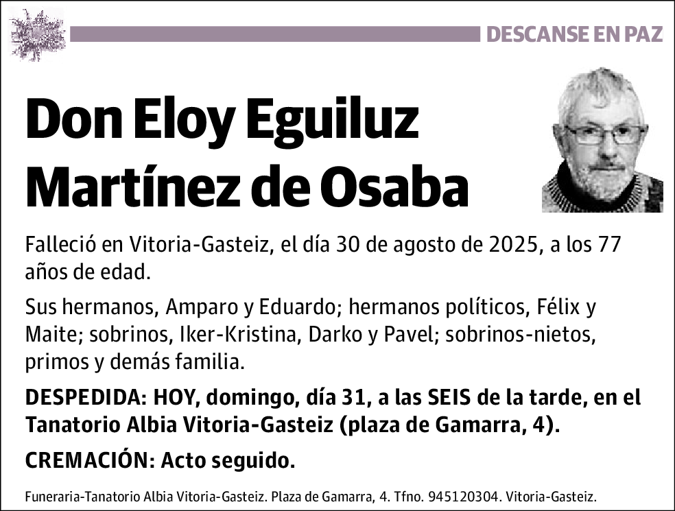 Eloy Eguiluz Martínez de Osaba