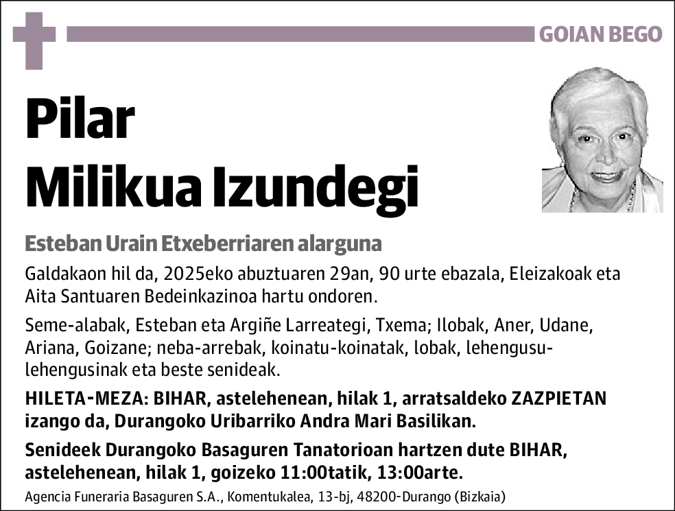 Pilar Milikua Izundegi