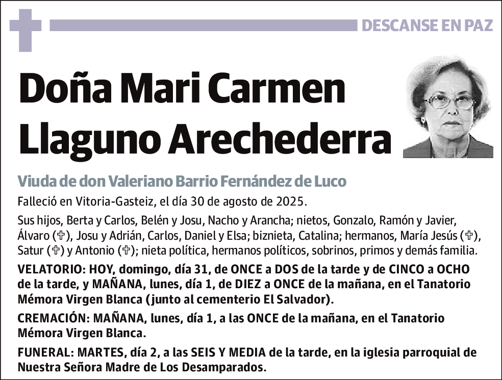 Mari Carmen Llaguno Arechederra