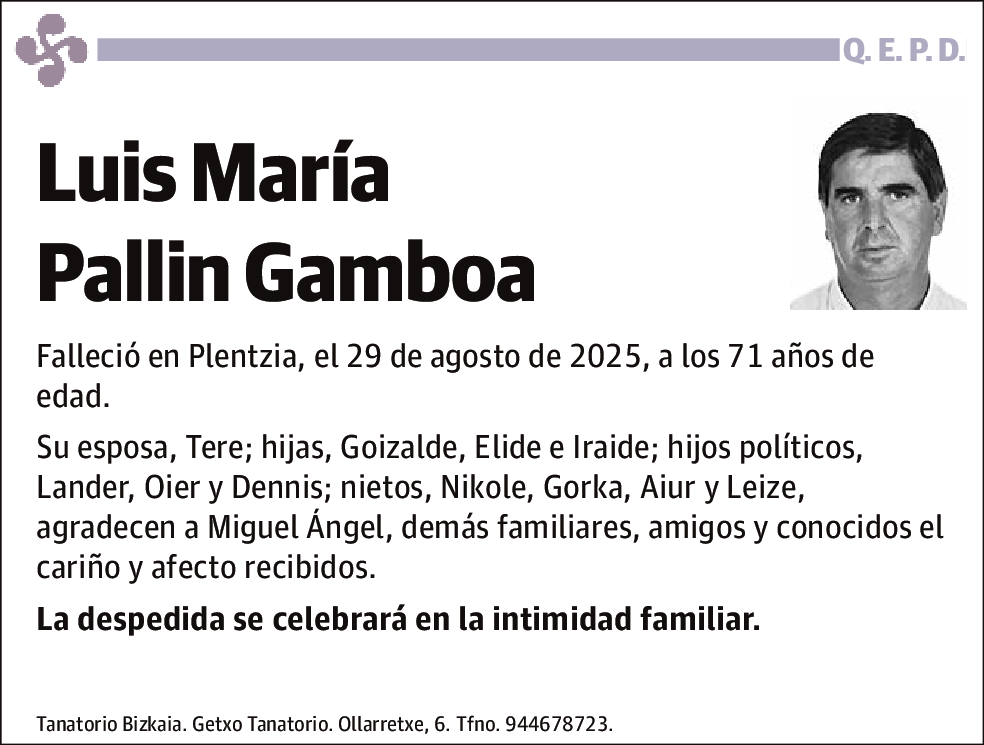 Luis María Pallin Gamboa