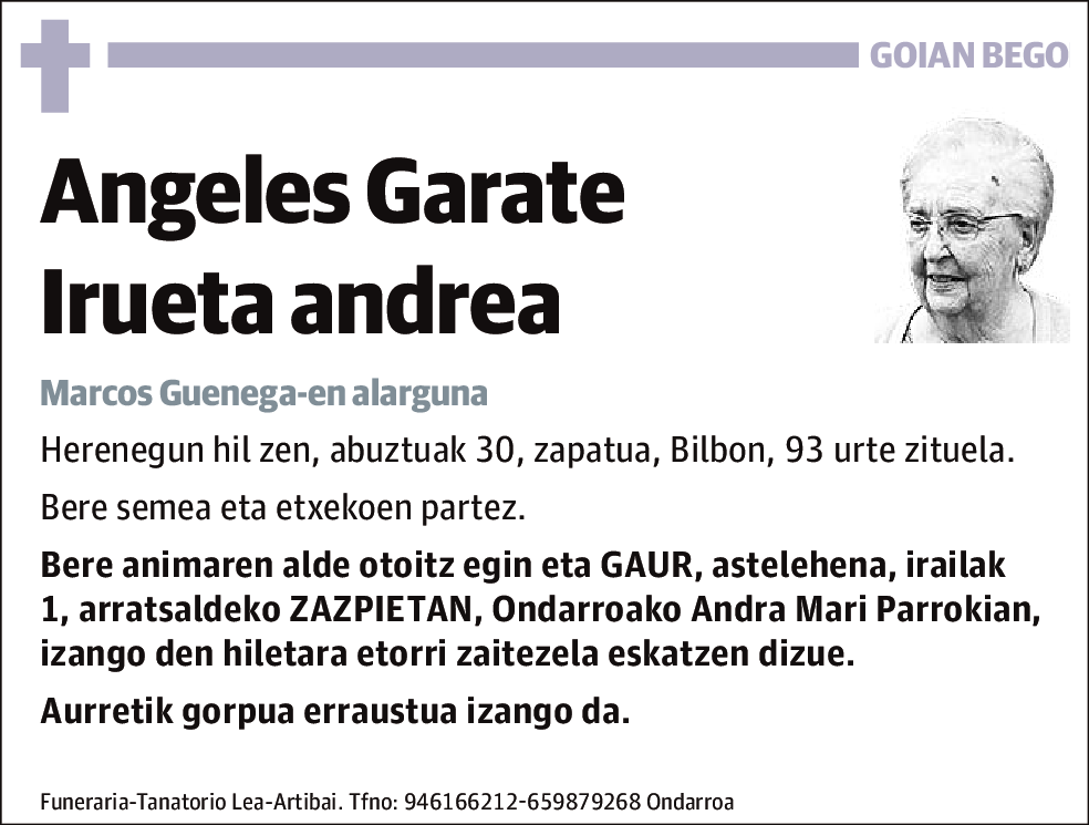 Angeles Garate Irueta