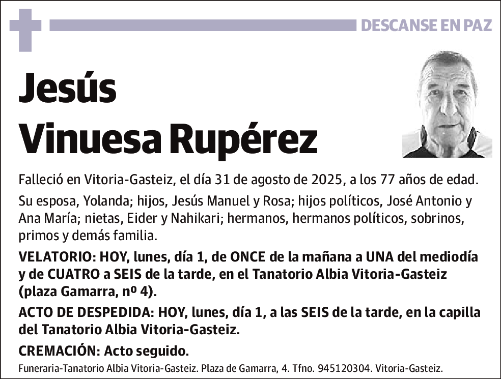 Jesús Vinuesa Rupérez