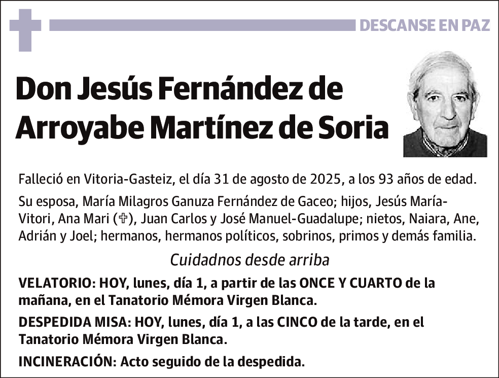 Jesús Ferández de Arroyabe Martínez de Soria