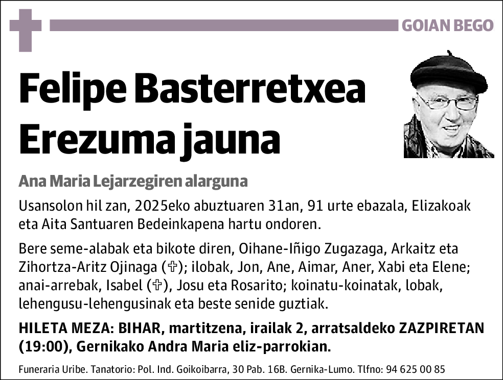 Felipe Basterretxea Erezuma