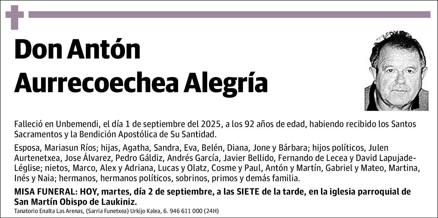 Antón Aurrecoechea Alegría