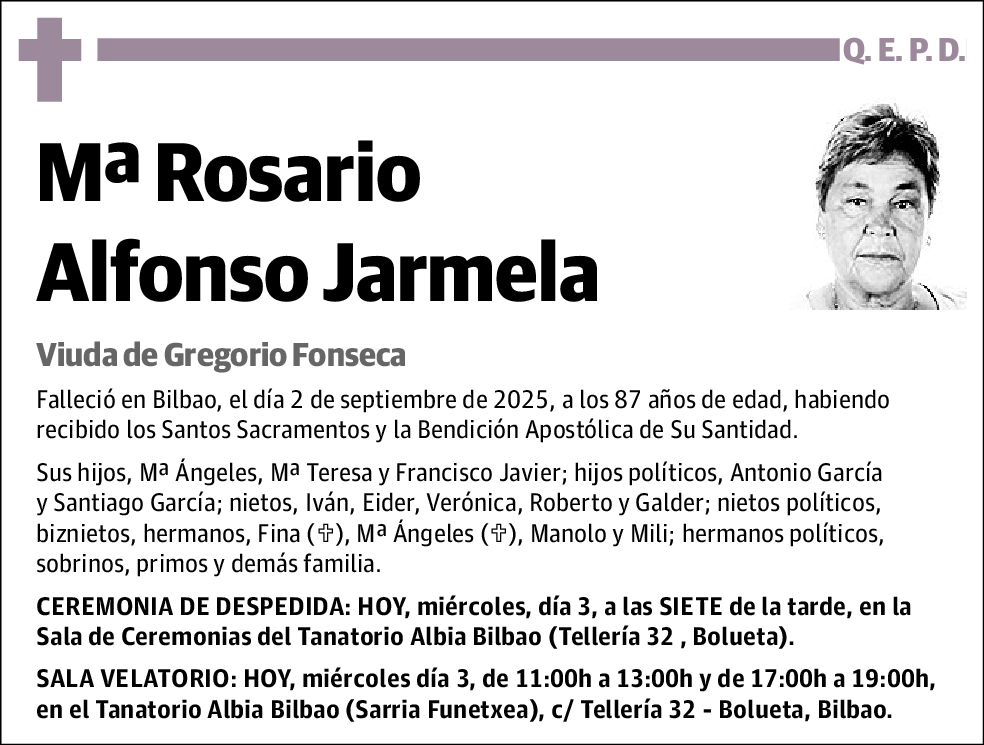 Mª Rosario Alfonso Jarmela