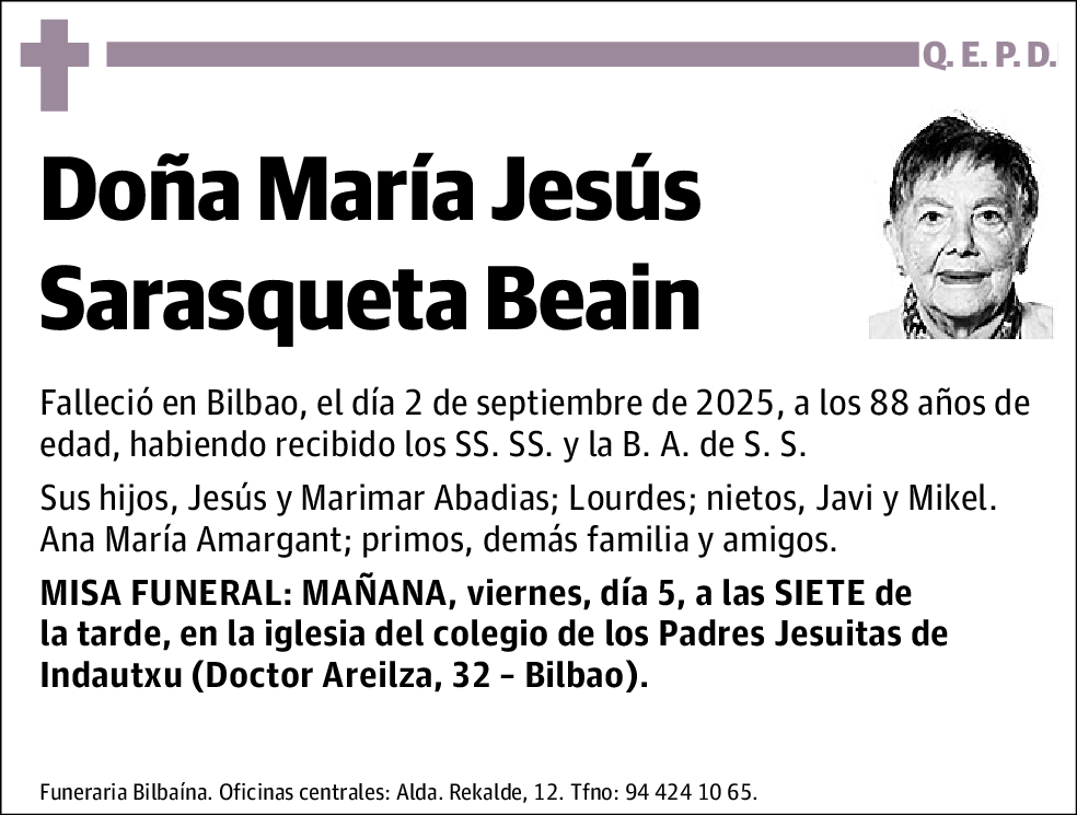 María Jesús Sarasqueta Beain