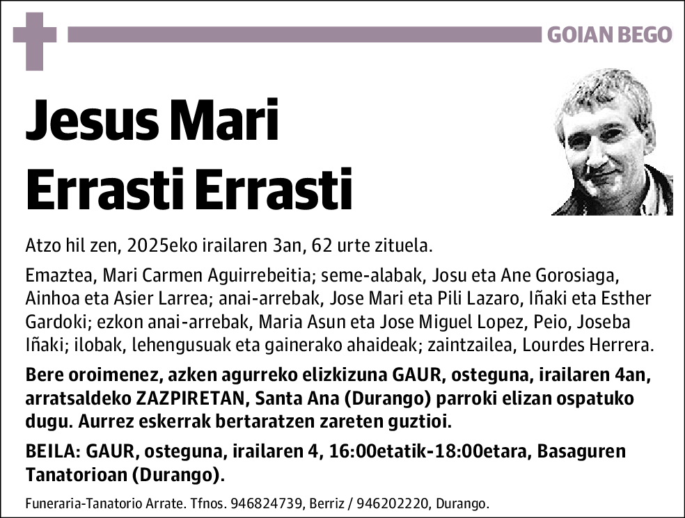 Jesus Mari Errasti Errasti