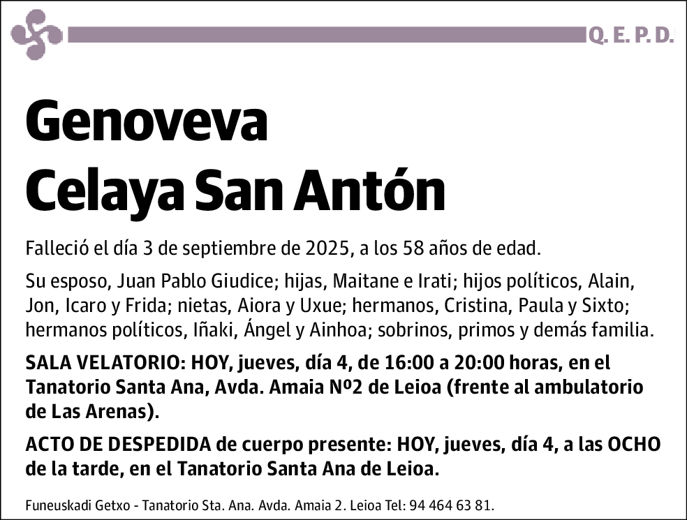 Genoveva Celaya San Antón
