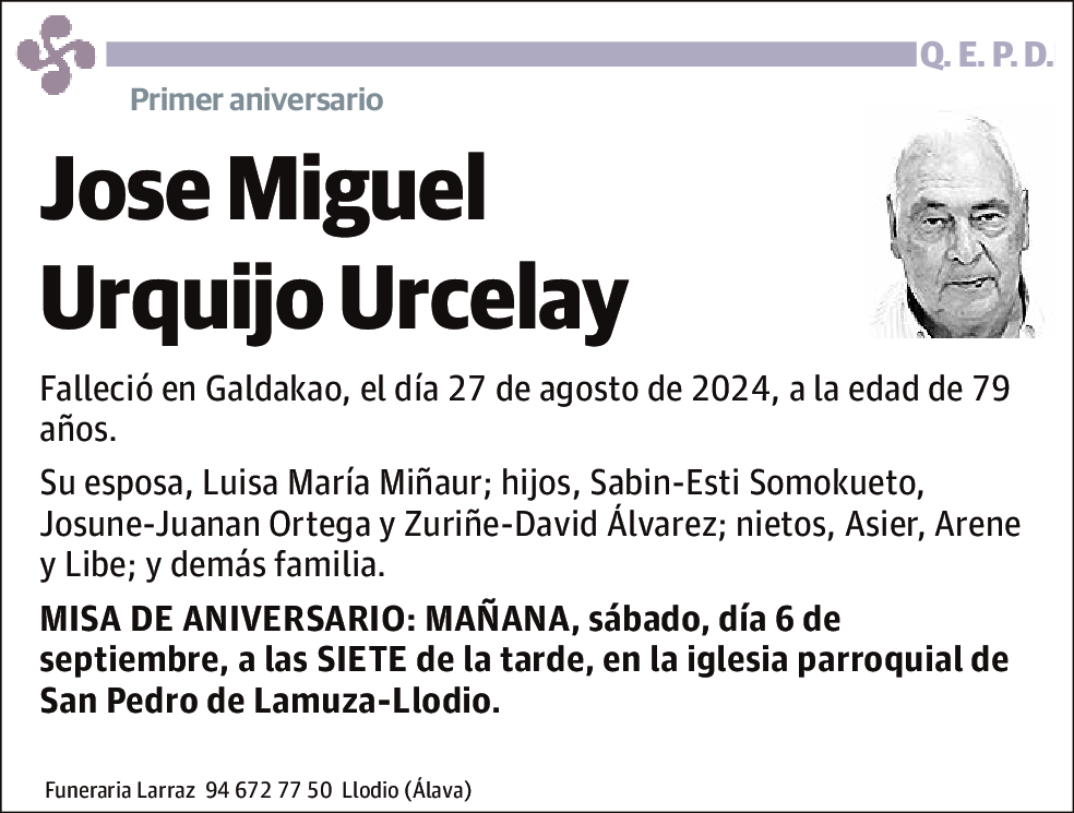 Jose Miguel Urquijo Urcelay