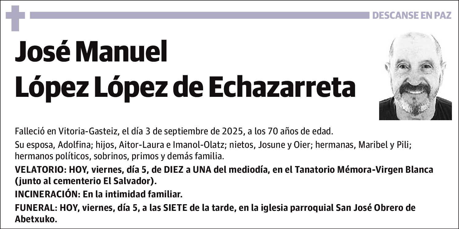 José Manuel López López de Echazarreta