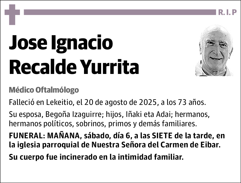Jose Ignacio Recalde Yurrita