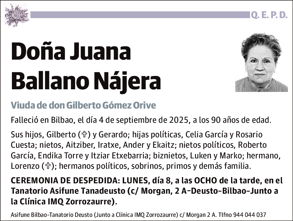 Juana Ballano Nájera