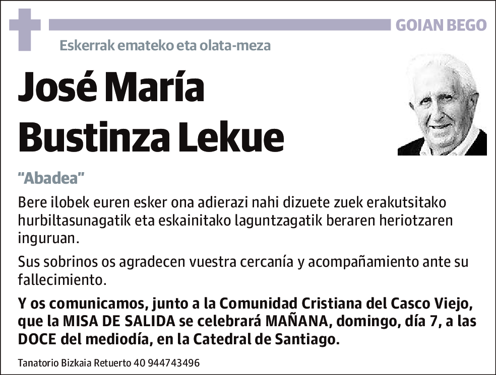 José María Bustinza Lekue