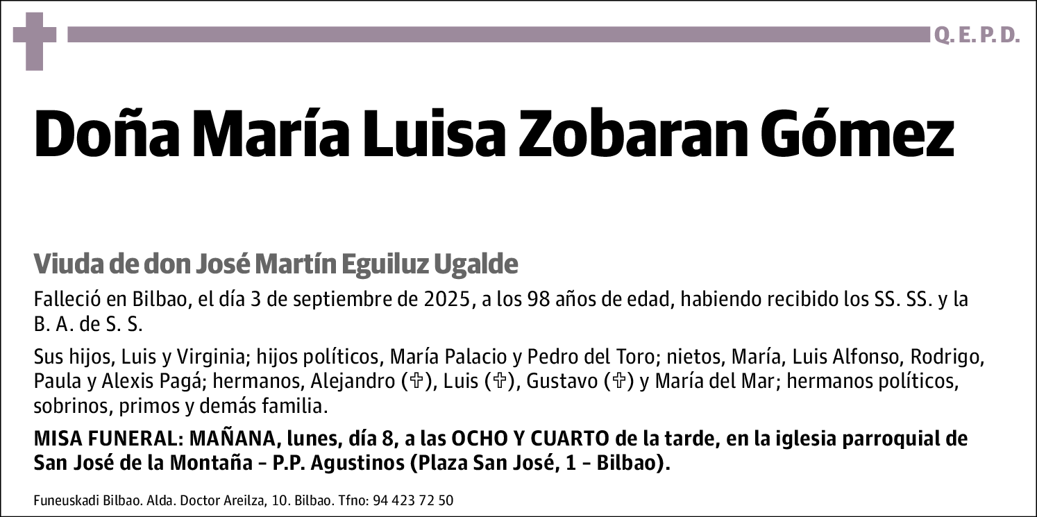 María Luisa Zobaran Gómez