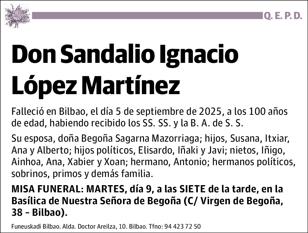 Sandalio Ignacio López Martínez