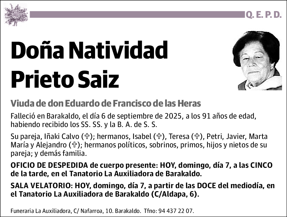 Natividad Prieto Saiz