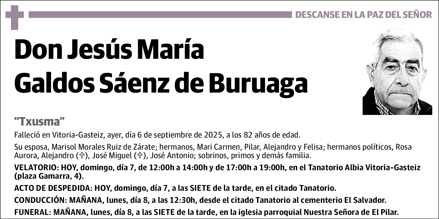 Jesús María Galdós Sáenz de Buruaga