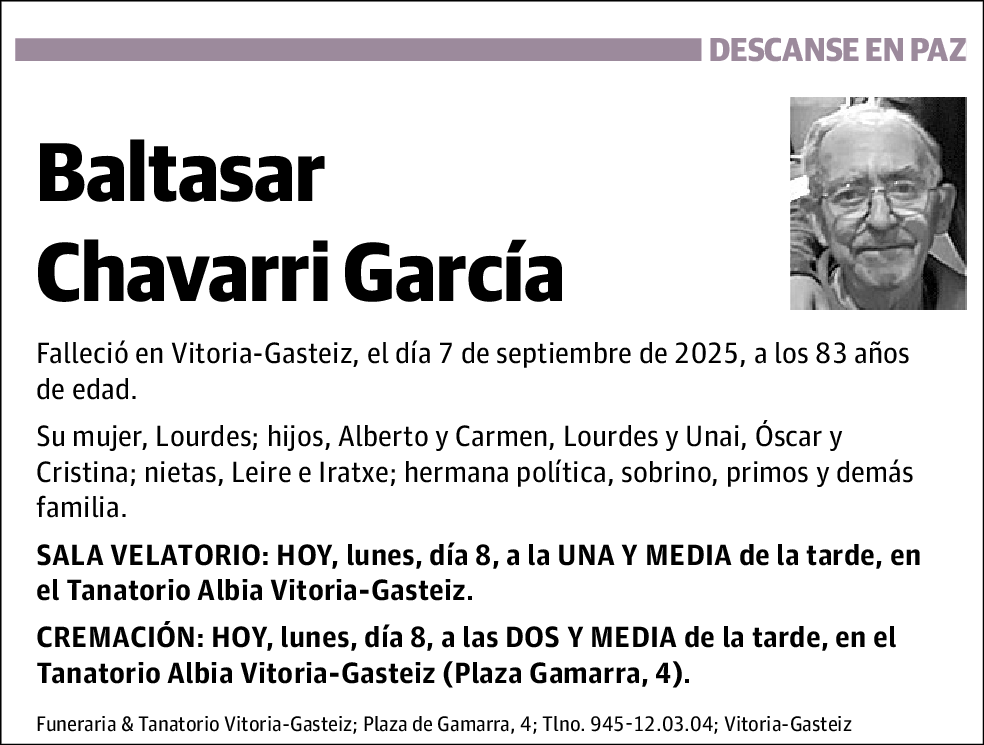 Baltasar Chavarri García