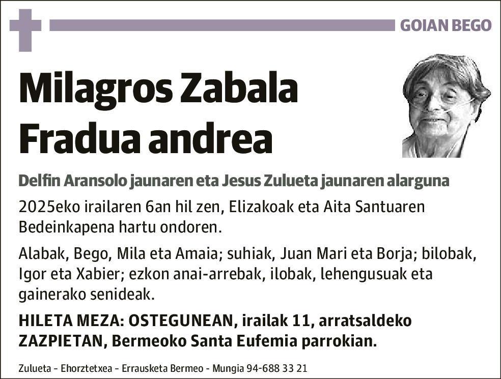 Milagros Zabala Fradua
