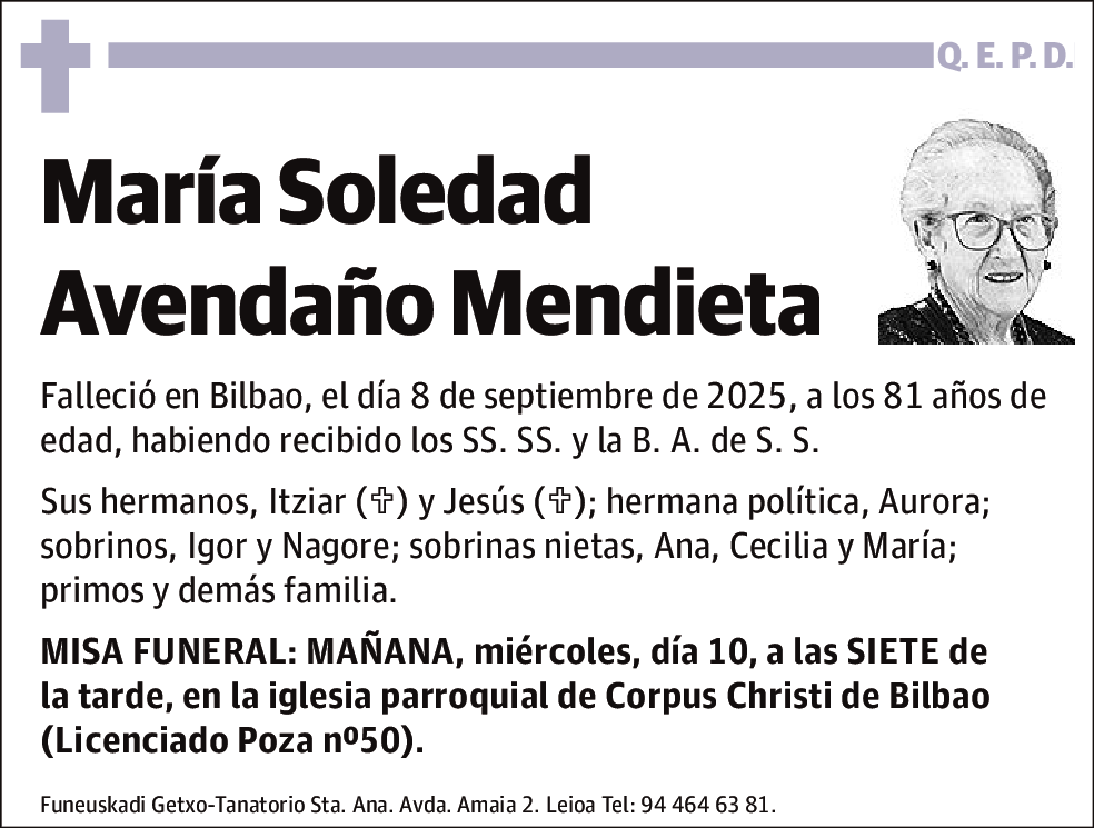 María Soledad Avendaño Mendieta