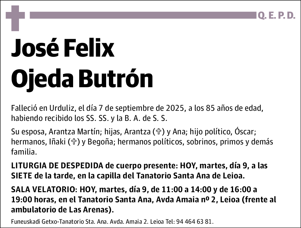 José Felix Ojeda Butrón