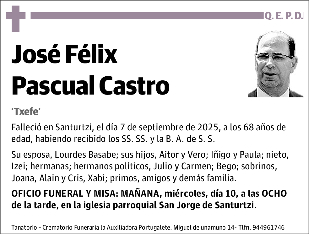 José Félix Pascual Castro