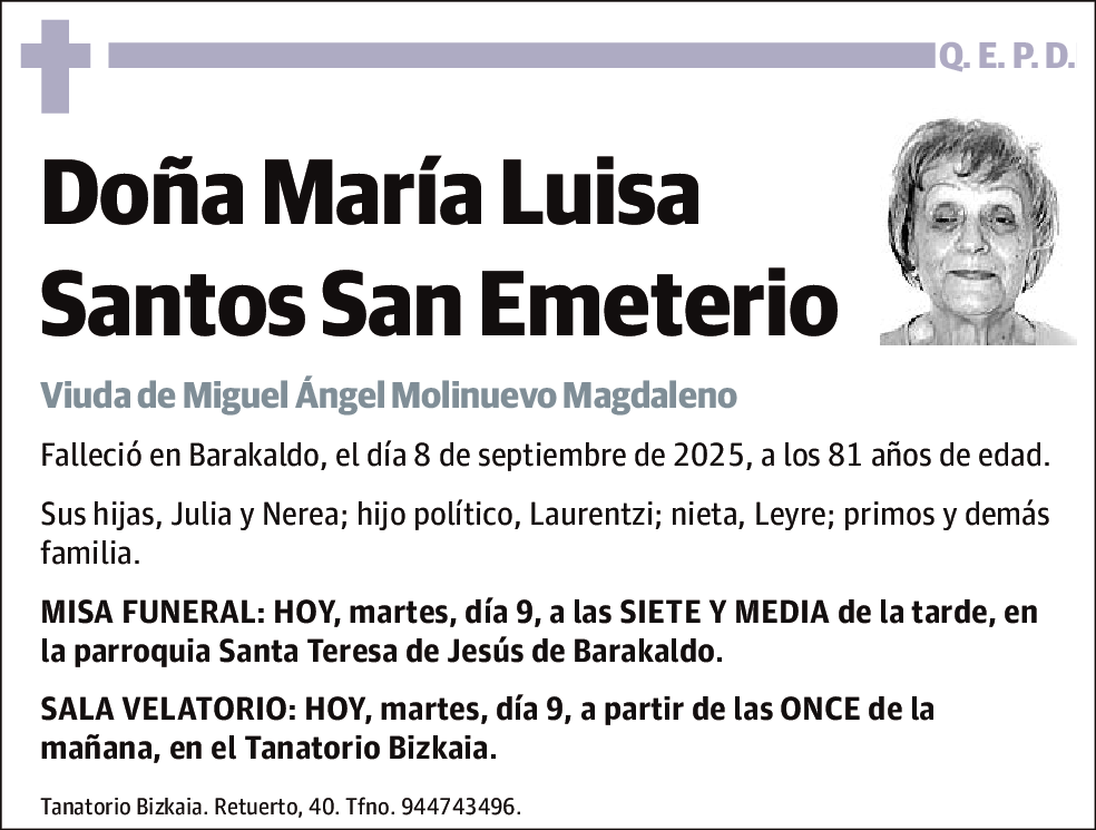 María Luisa Santos San Emeterio