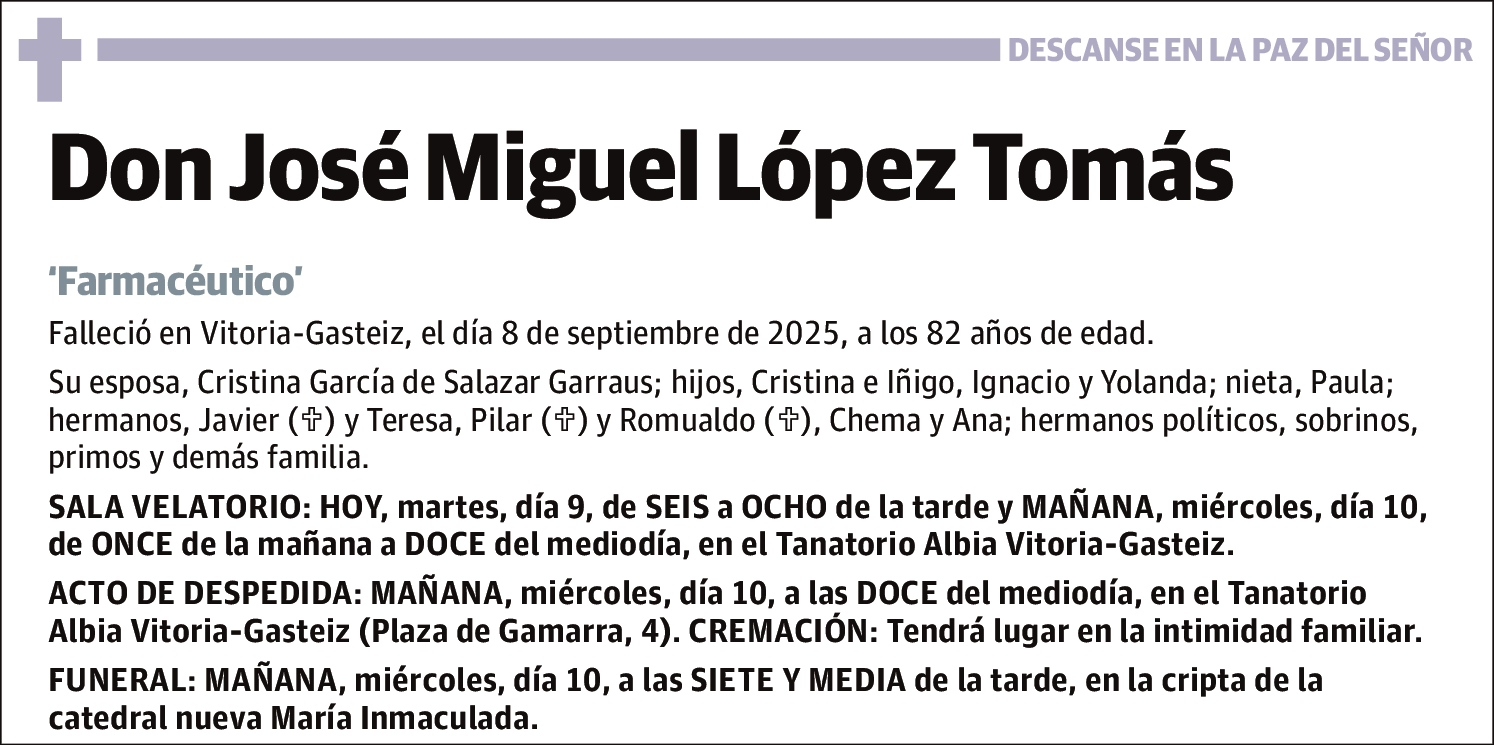 José Miguel López Tomás