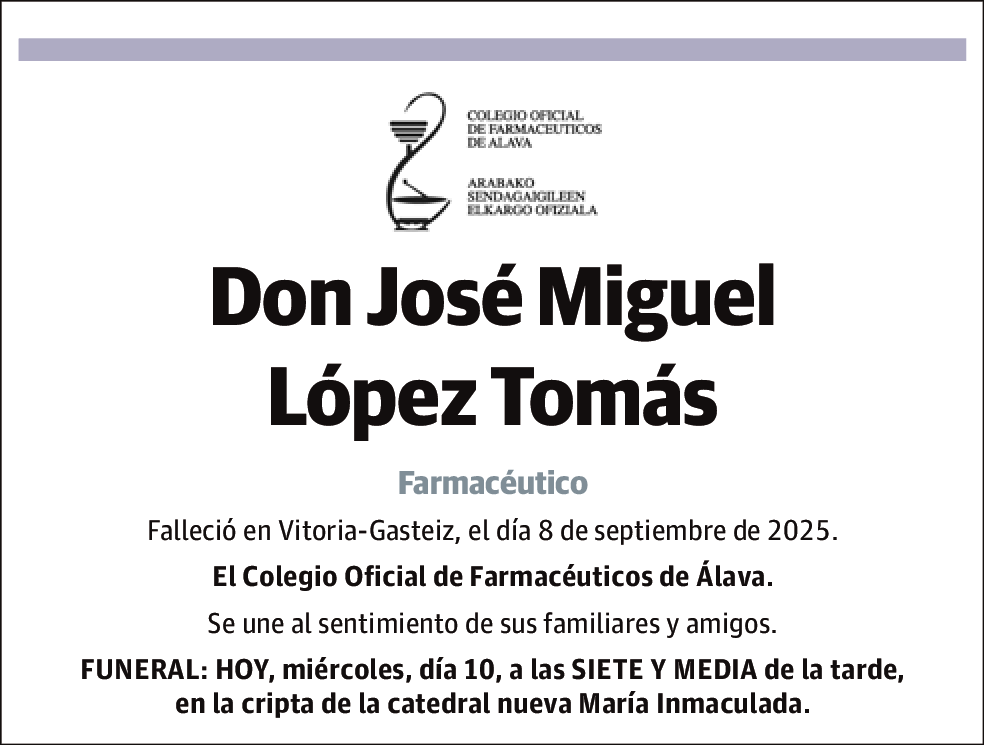 José Miguel López Tomás