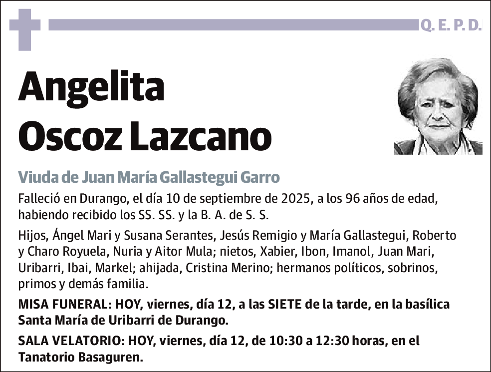 Angelita Oscoz Lazcano