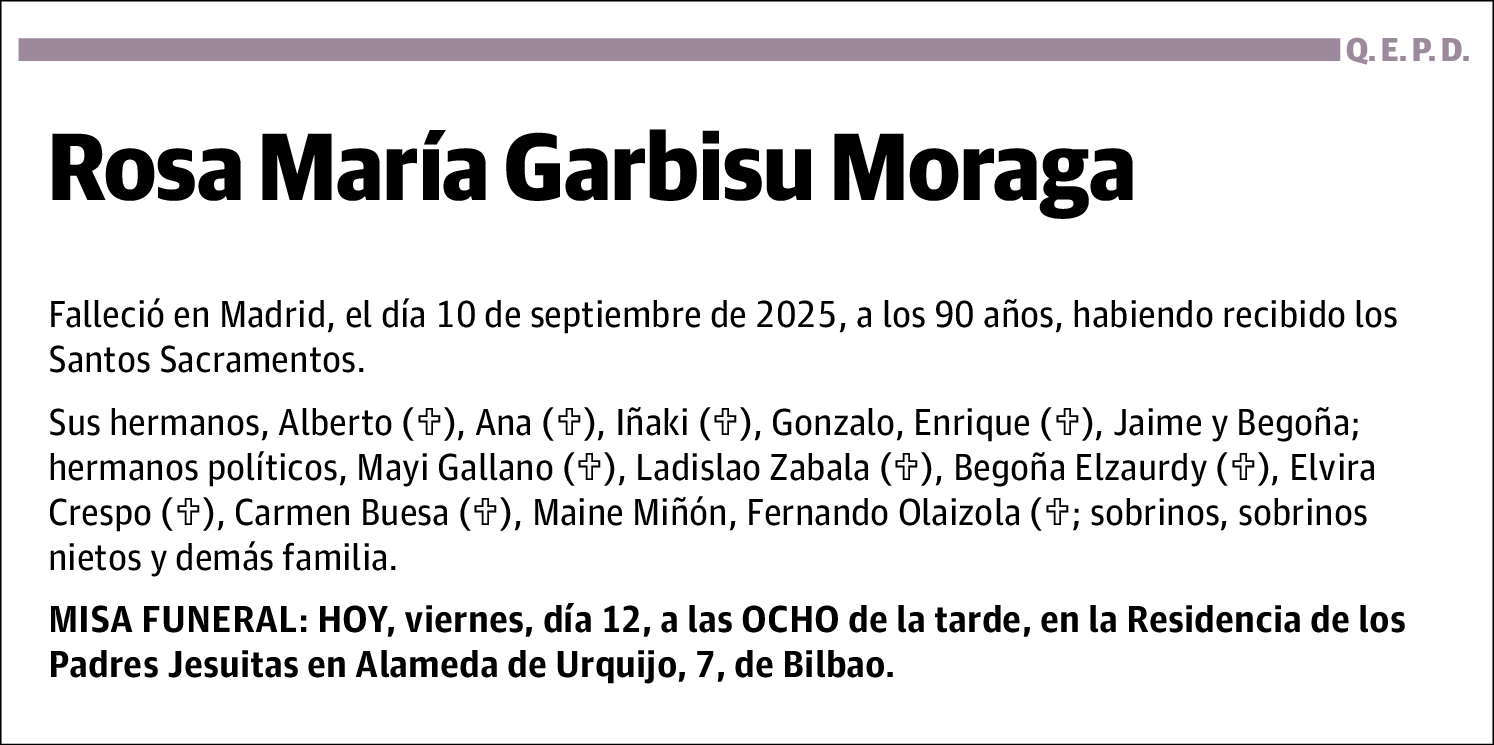 Rosa Maria Garbisu Moraga