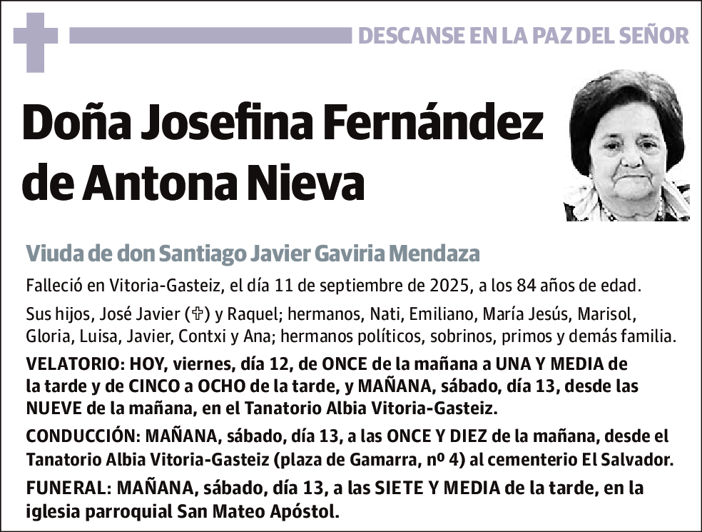 Josefina Fernández de Antona Nieva