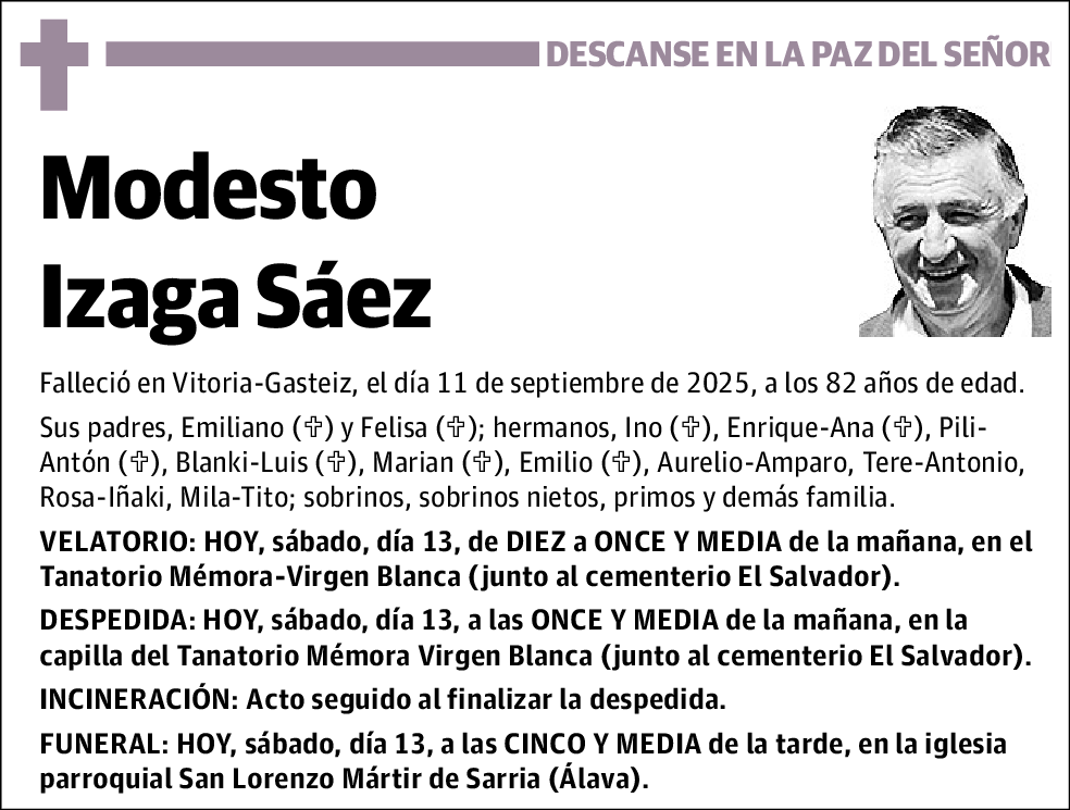 Modesto Izaga Sáez