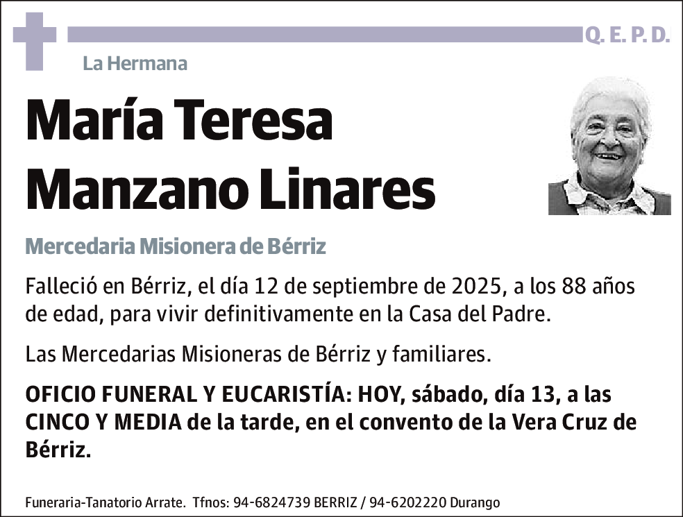 María Teresa Manzano Linares