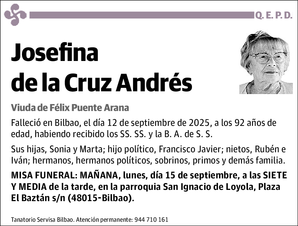Josefina de la Cruz Andrés
