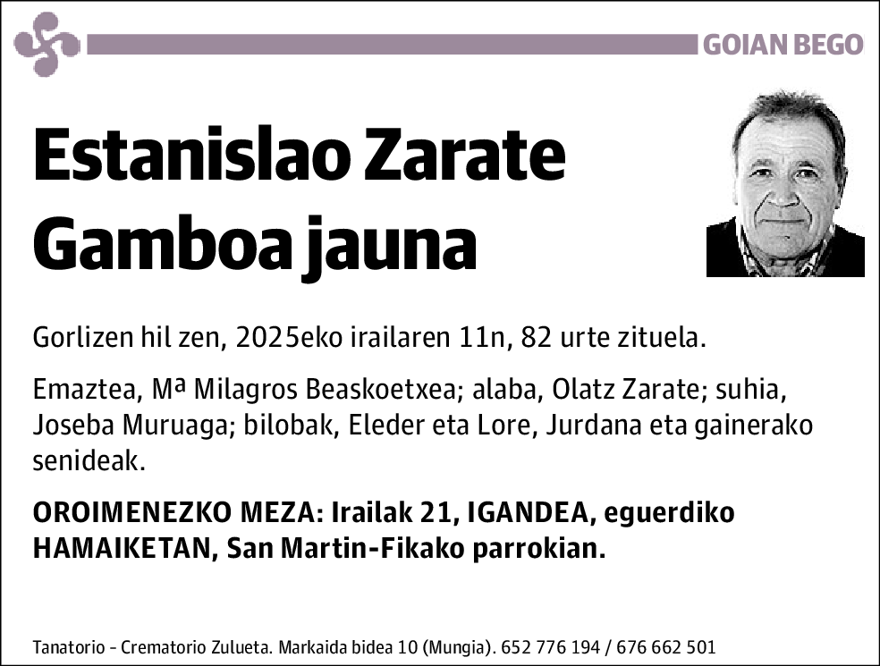 Estanislao Zarate Gamboa