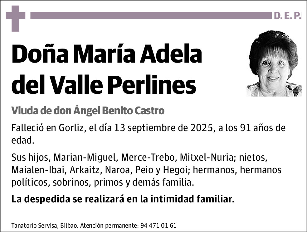 María Adela del Valle Perlines
