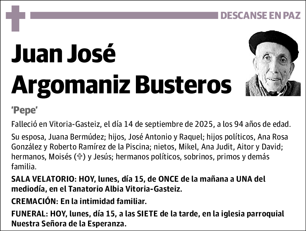 Juan José Argomaniz Busteros