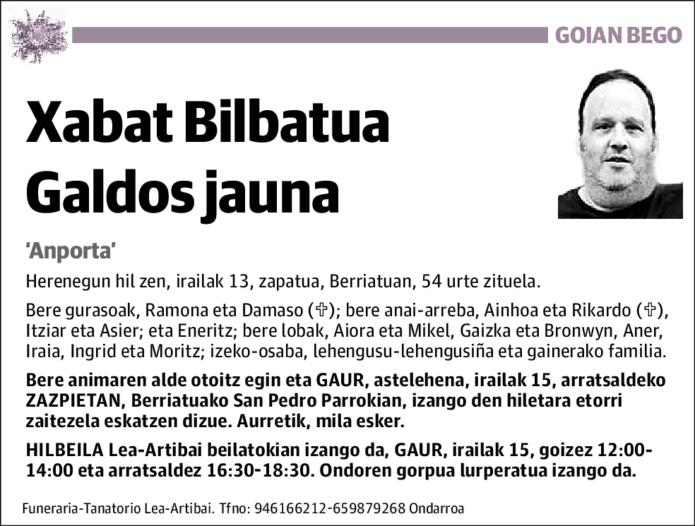 Xabat Bilbatua Galdos